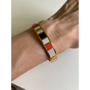 Kate Spade Bracelet Gold - Colorblock Enamel - Hinged